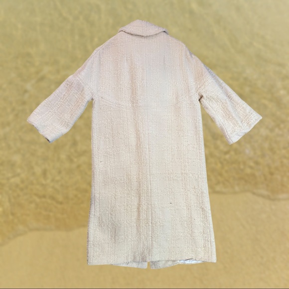 Vintage 1960s Boucle 3/4 Sleeve Coat - Picture 4 of 6